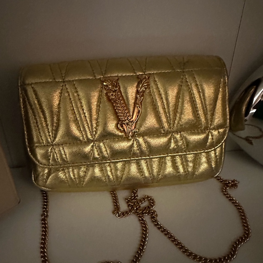 Versace Gold crossbody bag
